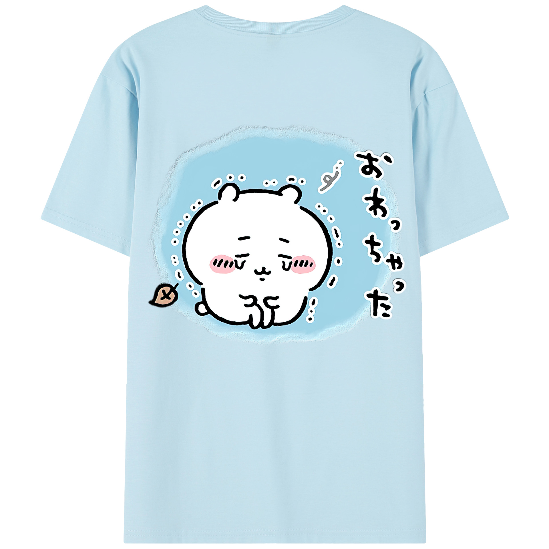 （画像用） ちいかわ ちいかわ Chii-kawa chiikawa 綿100％半袖Tシャツ（背面プリント）